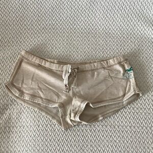 Y2K Hollister Beige Drawstring Shorts